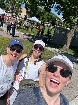 10km into our walk on June 1st!